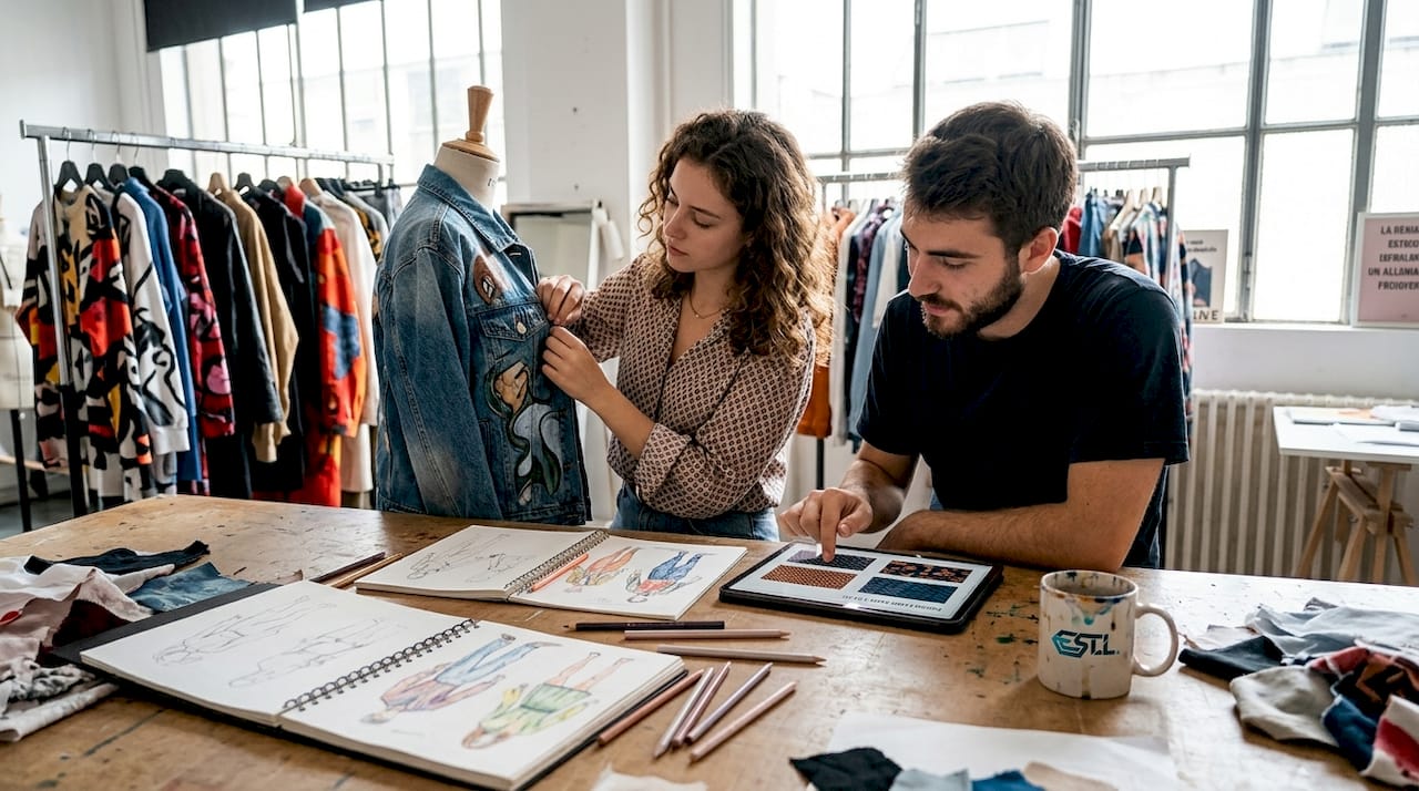 De jeunes créateurs s'apprêtent à lancer une collection de vêtements inspirée par l'univers de l'art.