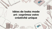 Illustration décorative en en-tête mettant en scène des outils d’artiste et des étoffes