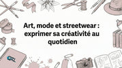Visuel décoratif pour la couverture d’un article de blog dédié à l’art et à la mode