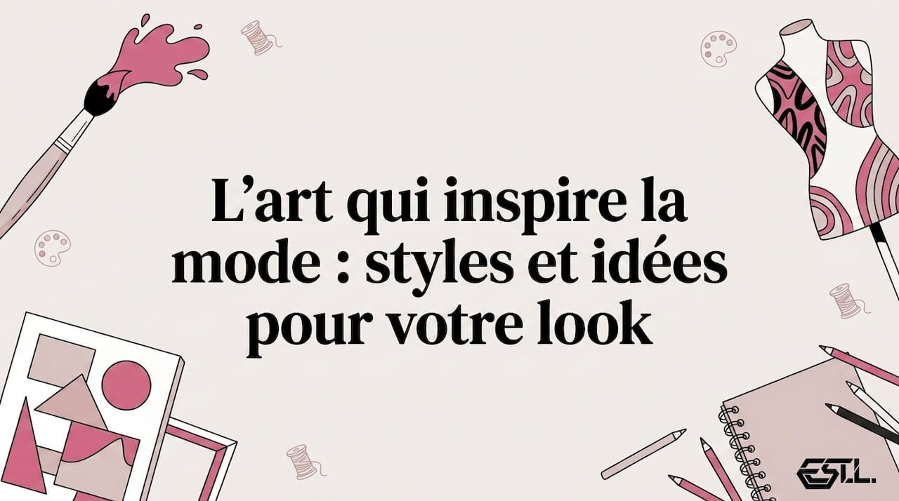 Visuel d’inspiration mode au style graphique épuré