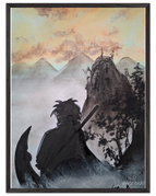 60x80 cm / 24x32″ / Cadre noir / Prêt à être accroché