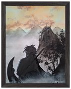 27x35 cm / 11x14″ / Cadre noir / Prêt à être accroché