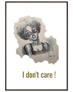 70x100 cm / 28x40″ / Cadre en bois foncé