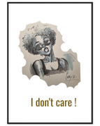 70x100 cm / 28x40″ / Cadre noir