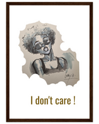 A3 (29.7 x 42  cm) / Cadre en bois foncé