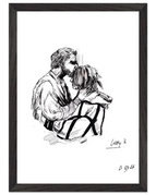 Black frame / Ready-to-hang
