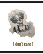 30x30 cm / 12x12″ / Cadre noir