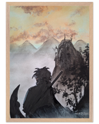 A2 (42 x 59.4  cm) / Cadre en bois / Prêt à être accroché