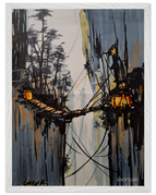 45x60 cm / 18x24″ / Cadre blanc / Prêt à être accroché