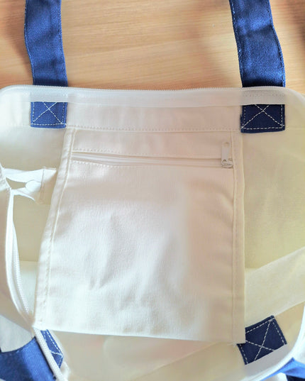 Large zipped tote bag - "In the Hood" by EST.L– 34 x 47 cm
