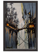 30x45 cm / 12x18″ / Cadre noir / Prêt à être accroché