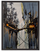 45x60 cm / 18x24″ / Cadre noir / Prêt à être accroché