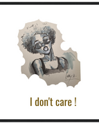 50x50 cm / 20x20″ / Cadre noir