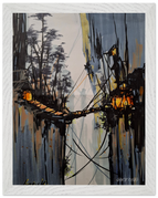 27x35 cm / 11x14″ / Cadre blanc / Prêt à être accroché