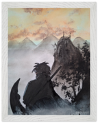 27x35 cm / 11x14″ / Cadre blanc / Prêt à être accroché