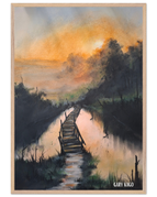 70x100 cm / 28x40″ / Wood frame / Ready-to-hang