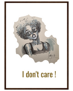 50x70 cm / 20x28″ / Cadre en bois foncé