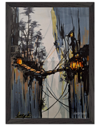 A3 (29.7 x 42  cm) / Cadre noir / Prêt à être accroché