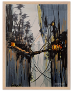 45x60 cm / 18x24″ / Cadre en bois / Prêt à être accroché