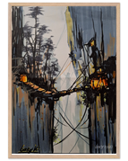 A1 (59.4 x 84.1  cm) / Cadre en bois / Prêt à être accroché