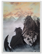 60x80 cm / 24x32″ / Cadre blanc / Prêt à être accroché