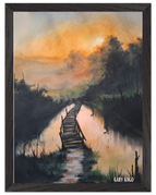 30x40 cm / 12x16″ / Black frame / Ready-to-hang