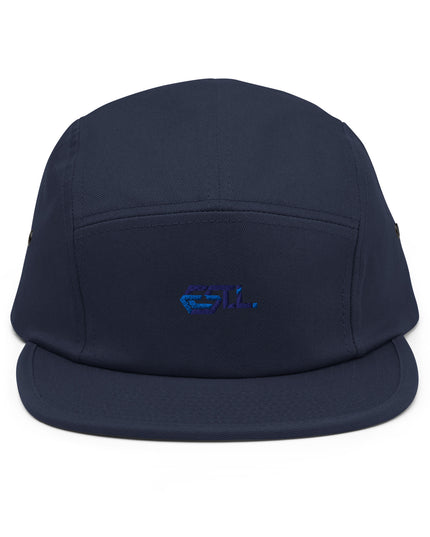 Casquette Camper (5 Panneaux) – EST.L couleur bleu marine avec logo EST.L en broderie.