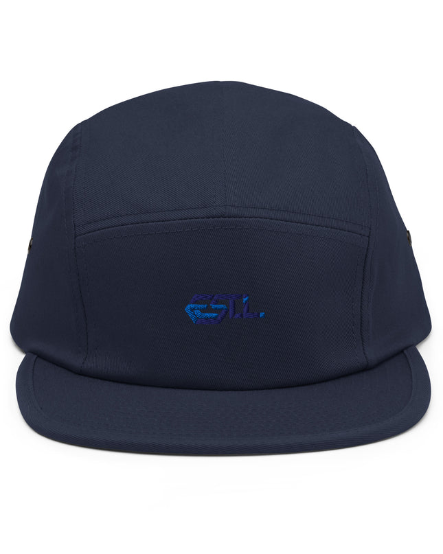Casquette Camper (5 Panneaux) – EST.L couleur bleu marine avec logo EST.L en broderie.