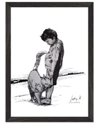 Black frame / Ready-to-hang