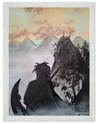 30x40 cm / 12x16″ / Cadre blanc / Prêt à être accroché