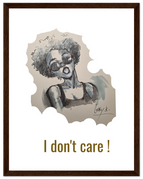 27x35 cm / 11x14″ / Cadre en bois foncé