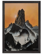 A3 (29.7 x 42  cm) / Black frame / Ready-to-hang