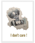 30x40 cm / 12x16″ / Cadre blanc