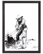 Black frame / Ready-to-hang