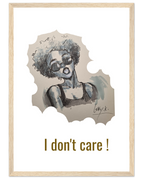 A3 (29.7 x 42  cm) / Cadre en bois