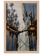 28x43  cm / XL (11x17″) / Cadre en bois / Prêt à être accroché