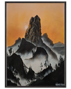 70x100 cm / 28x40″ / Black frame / Ready-to-hang