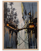 50x70 cm / 20x28″ / Cadre en bois / Prêt à être accroché