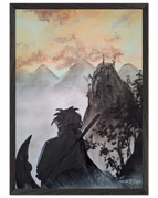 A2 (42 x 59.4  cm) / Cadre noir / Prêt à être accroché