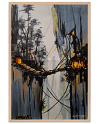 60x90 cm / 24x36″ / Cadre en bois / Prêt à être accroché