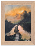 13x18 cm / 5x7″ / Wood frame / Ready-to-hang