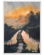 70x100 cm / 28x40″ / White frame / Ready-to-hang