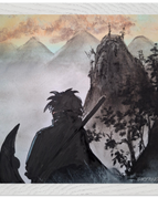 30x30 cm / 12x12″ / Cadre blanc / Prêt à être accroché