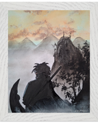 20x25 cm / 8x10″ / Cadre blanc / Prêt à être accroché