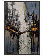 60x90 cm / 24x36″ / Cadre noir / Prêt à être accroché