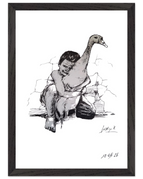 Black frame / Ready-to-hang