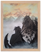 27x35 cm / 11x14″ / Cadre en bois / Prêt à être accroché