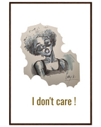 60x90 cm / 24x36″ / Cadre en bois foncé