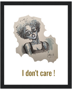 20x25 cm / 8x10″ / Cadre noir