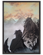 50x70 cm / 20x28″ / Cadre noir / Prêt à être accroché